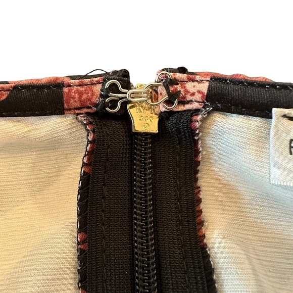 New Rare London Animal Print Mini Dress Long Sleeve Tiger Leopard NWT Sz 8 Large - Picture 13 of 16